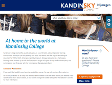 Tablet Screenshot of kandinskycollege.nl